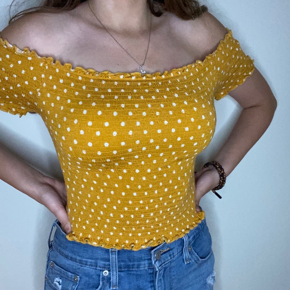 Yellow Crop Top